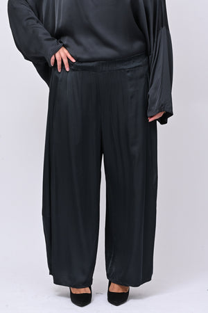 Pantalone raso baloon - Piombo