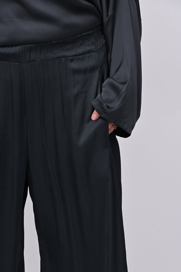 Pantalone raso baloon - Piombo
