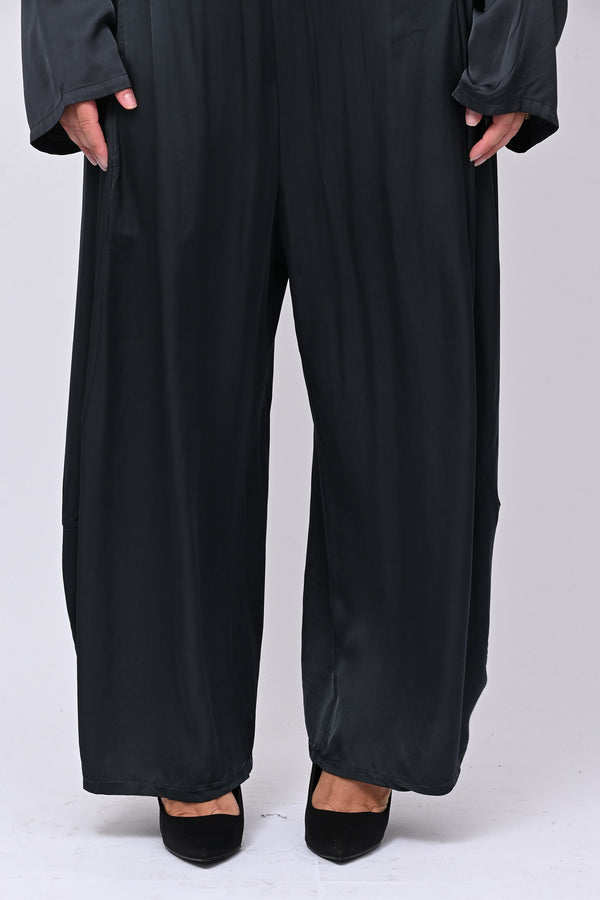 Pantalone raso baloon - Piombo