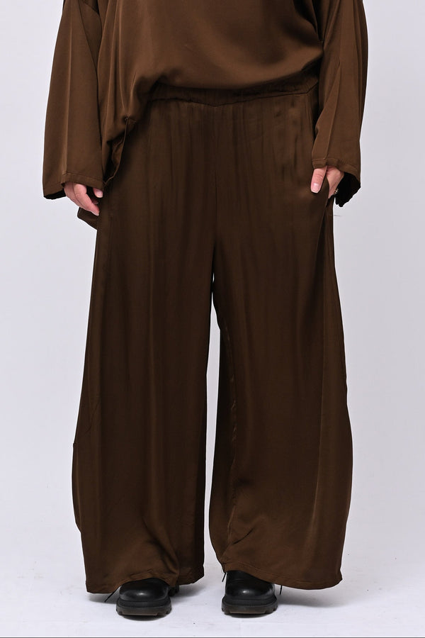 Pantalone raso baloon - Bruciato