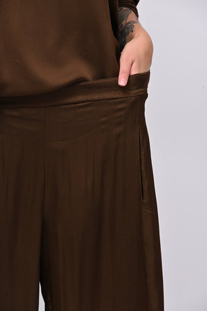 Pantalone raso baloon - Bruciato