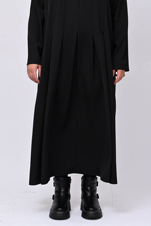 Abito cadì pieghe - Nero
