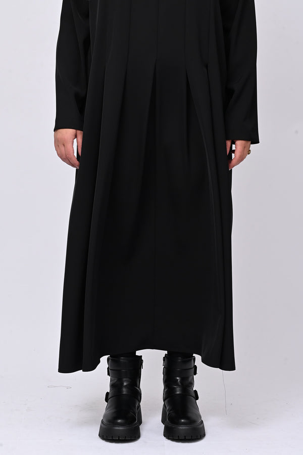 Abito cadì pieghe - Nero