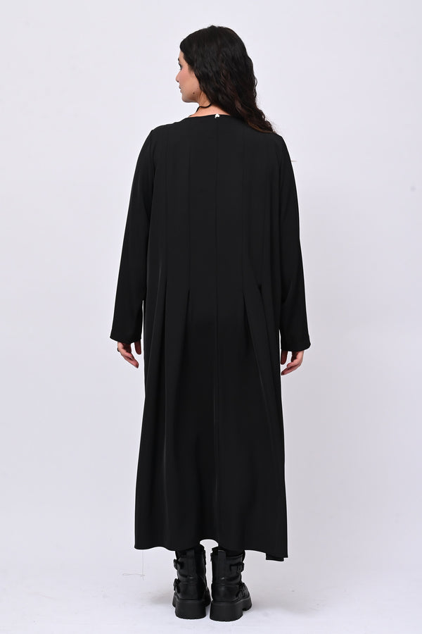 Abito cadì pieghe - Nero