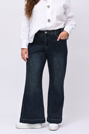 Jeans zampa elastico - Jeans scuro