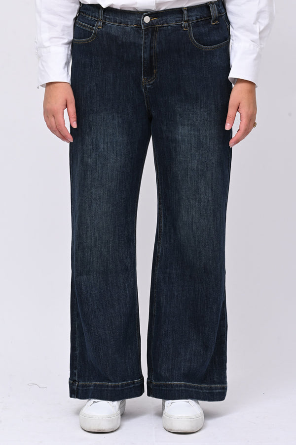 Jeans zampa elastico - Jeans scuro