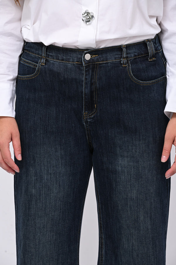 Jeans zampa elastico - Jeans scuro