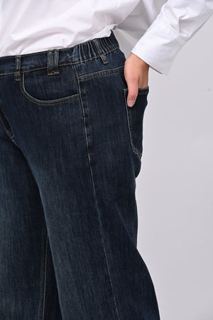Jeans zampa elastico - Jeans scuro