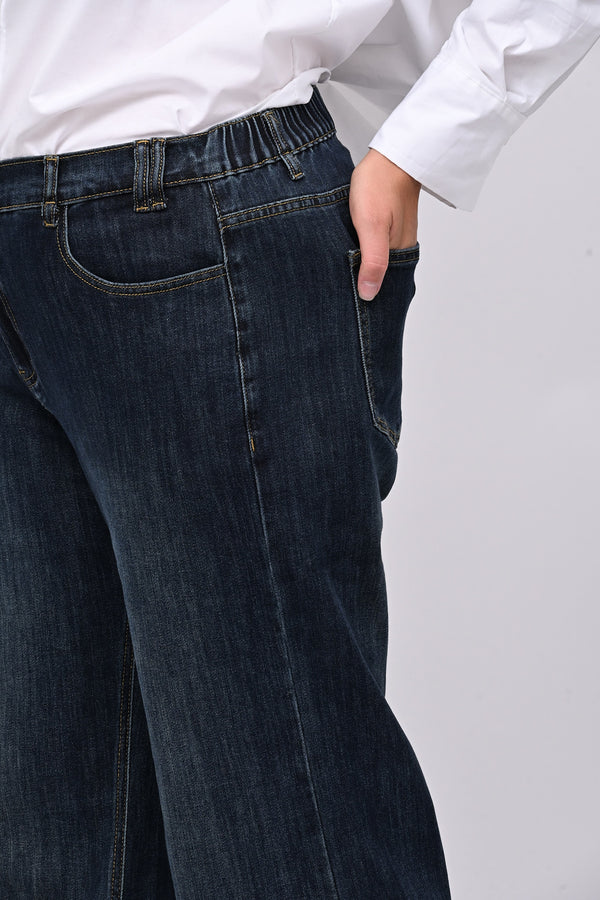 Jeans zampa elastico - Jeans scuro
