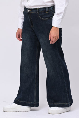Jeans zampa elastico - Jeans scuro