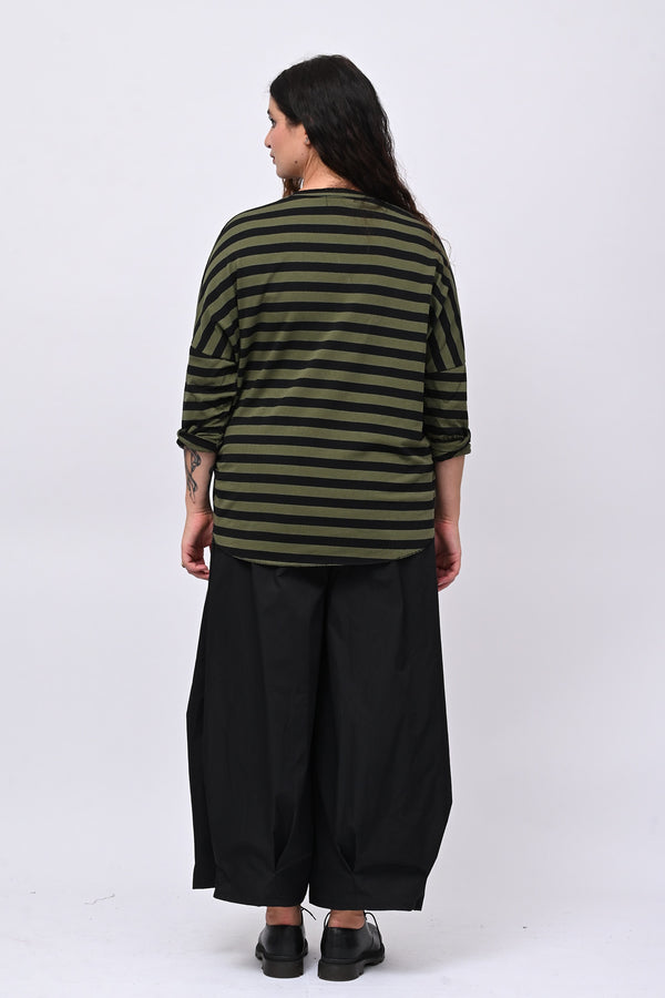 Pantalone tecnico crop - Nero
