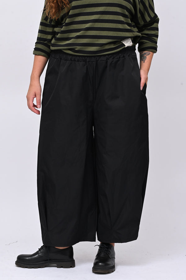 Pantalone tecnico crop - Nero