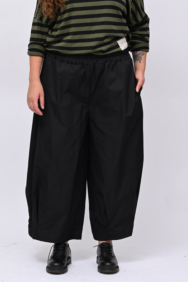 Pantalone tecnico crop - Nero