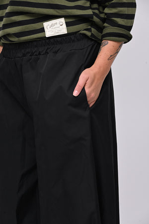 Pantalone tecnico crop - Nero