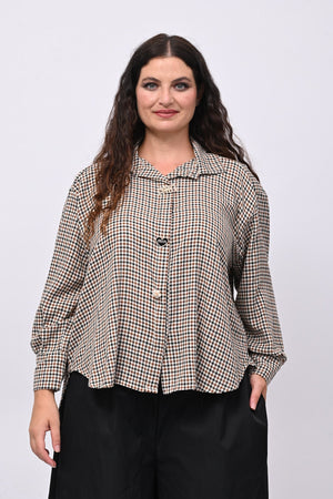 Camicia tartan spille - Nero
