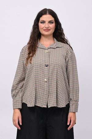 Camicia tartan spille - Nero