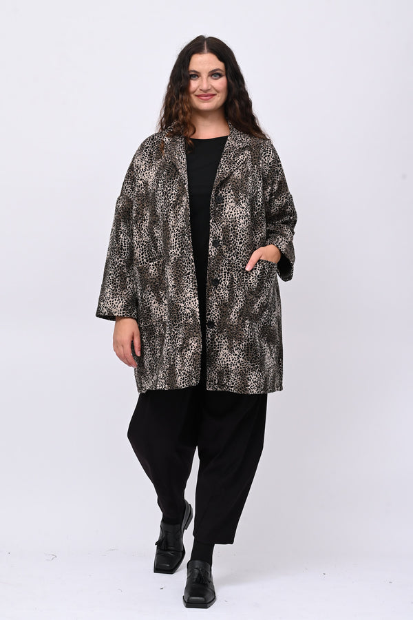 Cappotto over animalier - Moro