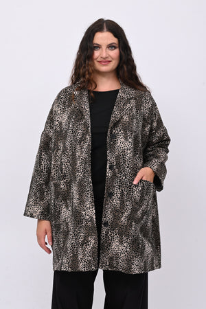 Cappotto over animalier - Moro