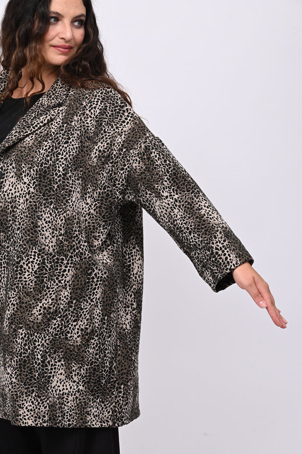 Cappotto over animalier - Moro