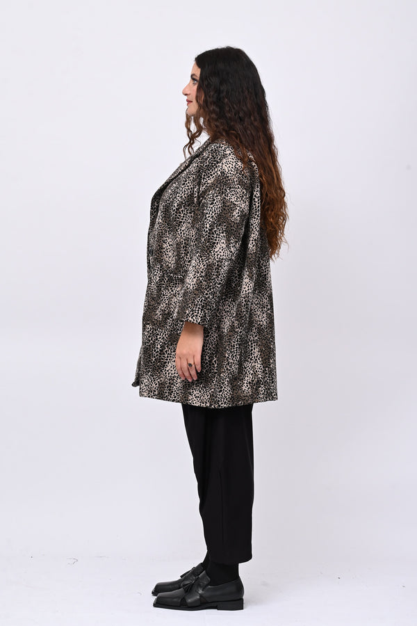 Cappotto over animalier - Moro