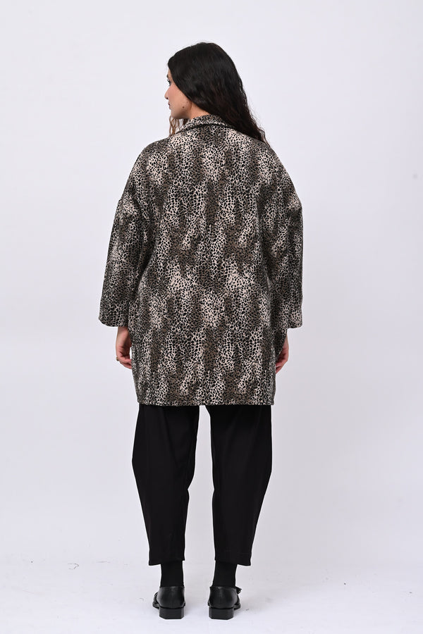 Cappotto over animalier - Moro