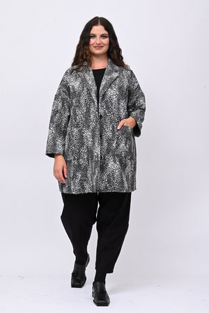 Cappotto over animalier - Grigio