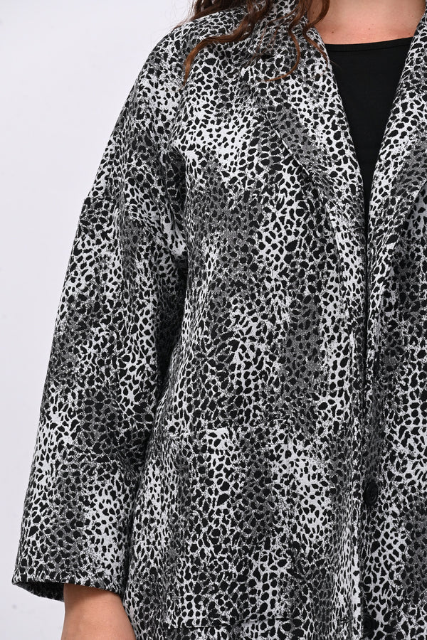 Cappotto over animalier - Grigio