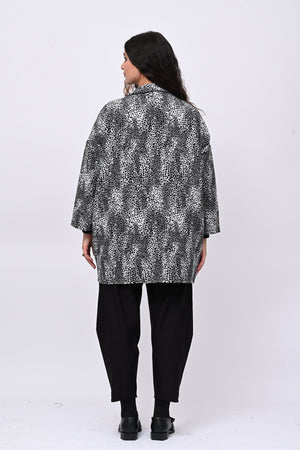 Cappotto over animalier - Grigio