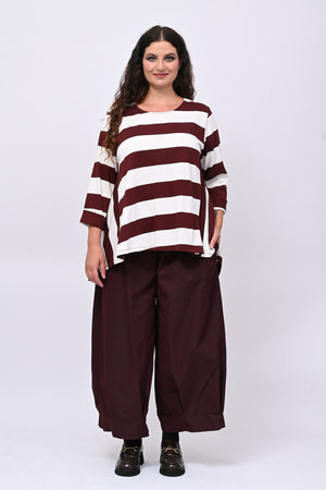 Maglia righe ruota - Vino