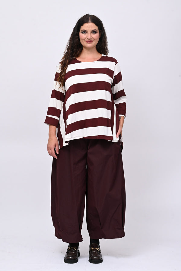 Maglia righe ruota - Vino