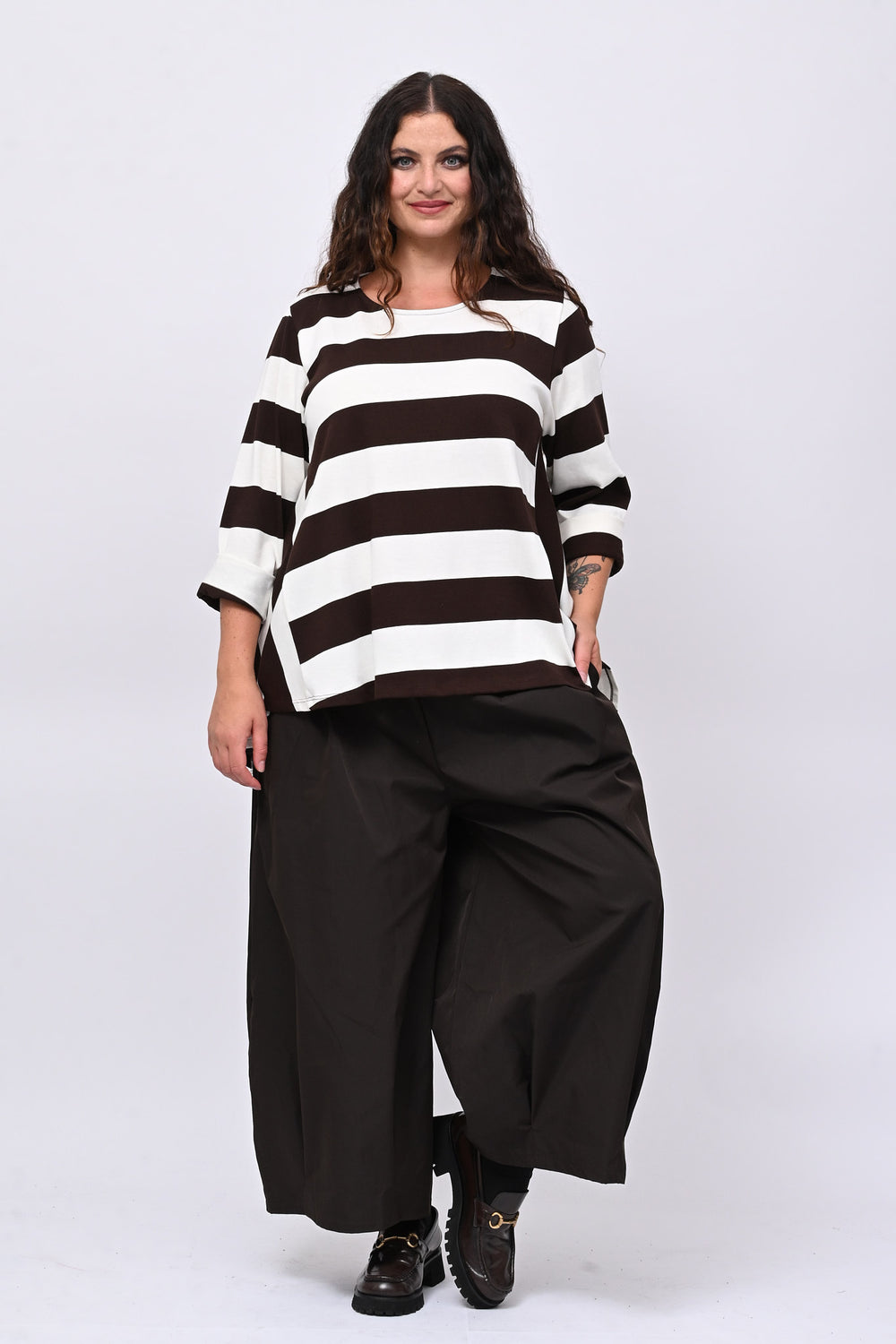 Pantalone tecnico crop - Moro