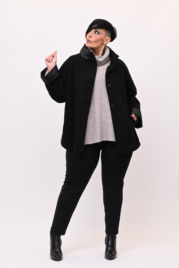 Cappotto inserto piumino - Nero