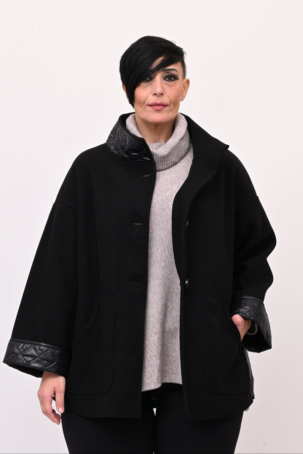 Cappotto inserto piumino - Nero