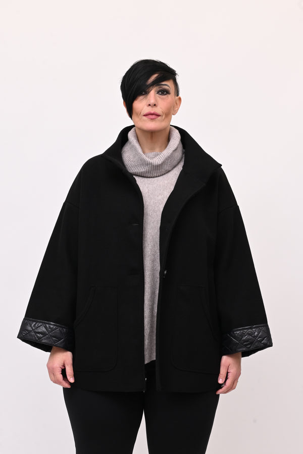 Cappotto inserto piumino - Nero