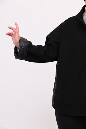 Cappotto inserto piumino - Nero