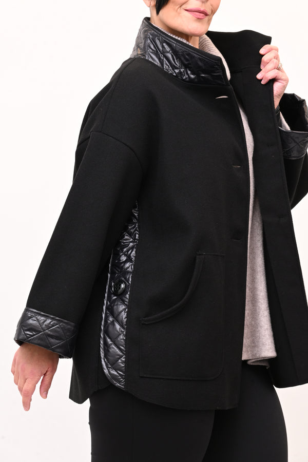 Cappotto inserto piumino - Nero