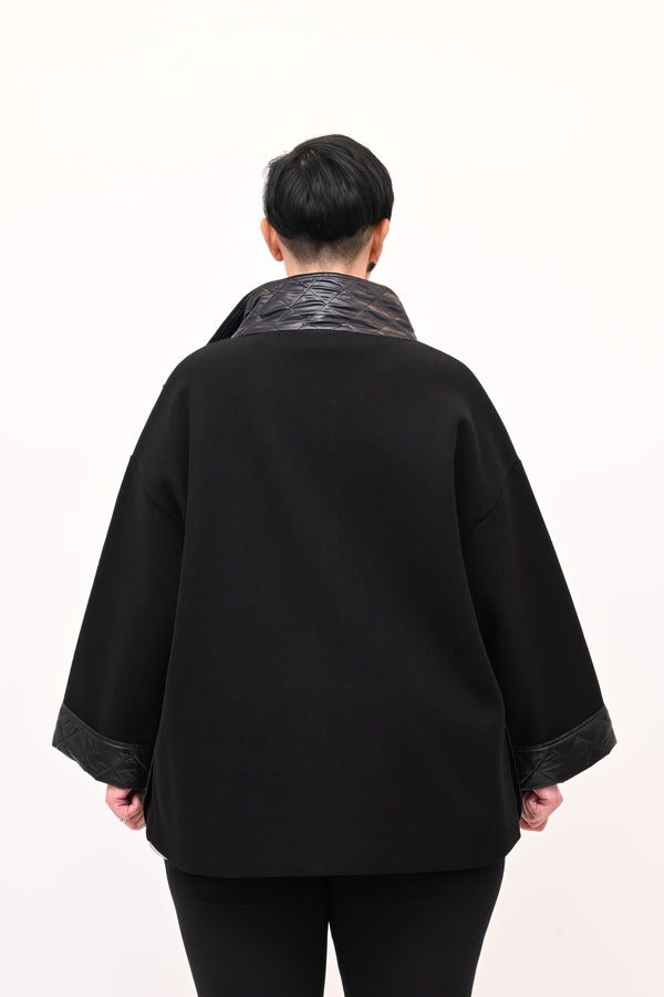 Cappotto inserto piumino - Nero