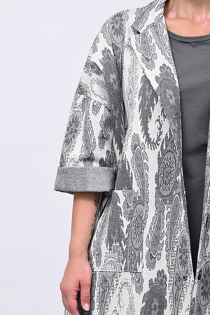 Cappotto jersey cashemire - Bianco