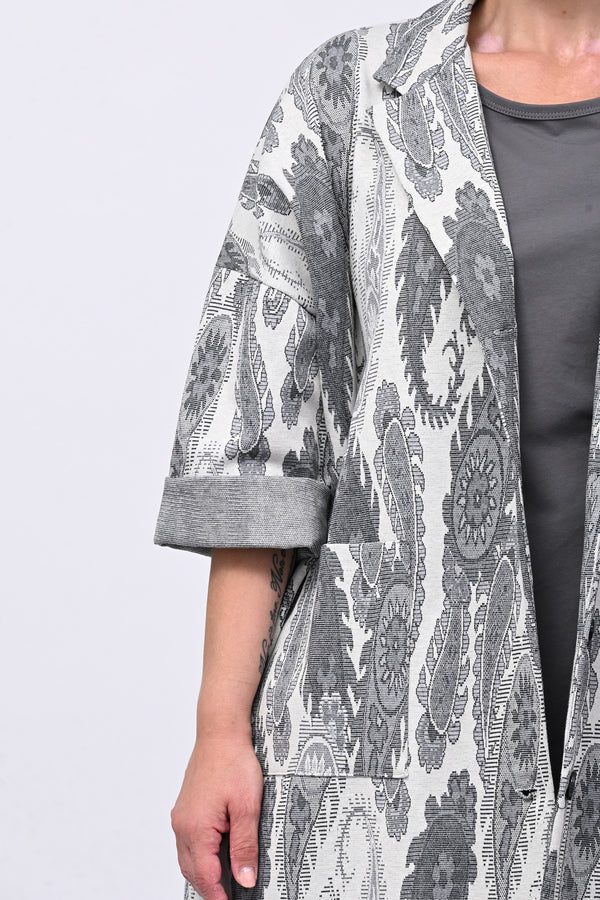 Cappotto jersey cashemire - Bianco
