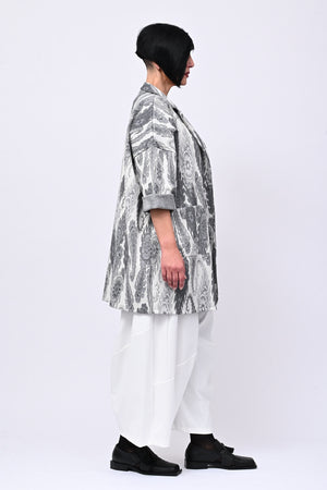 Cappotto jersey cashemire - Bianco