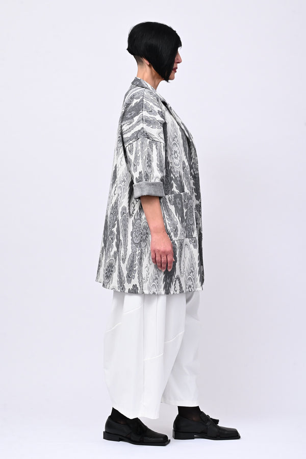 Cappotto jersey cashemire - Bianco