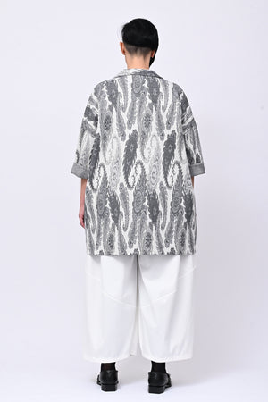 Cappotto jersey cashemire - Bianco