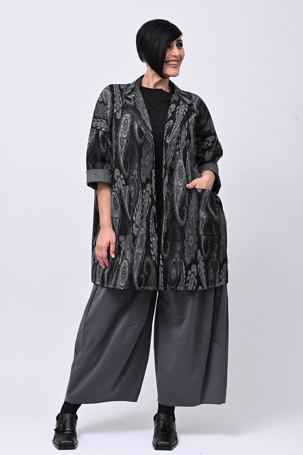 Cappotto jersey cashemire - Nero