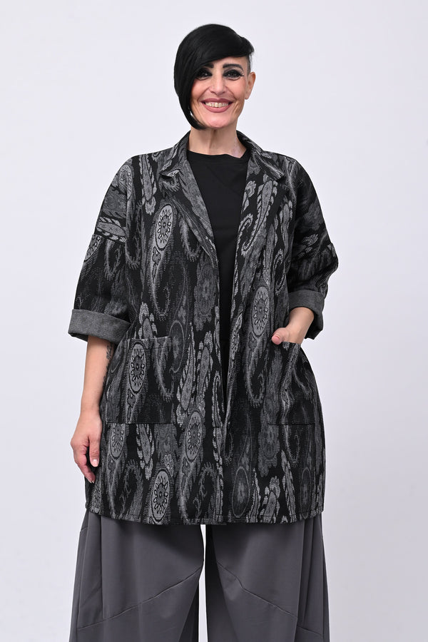 Cappotto jersey cashemire - Nero
