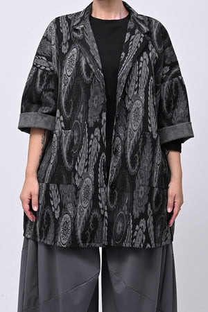 Cappotto jersey cashemire - Nero