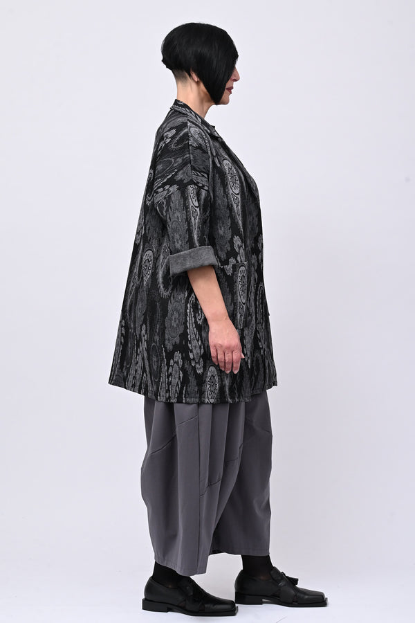 Cappotto jersey cashemire - Nero