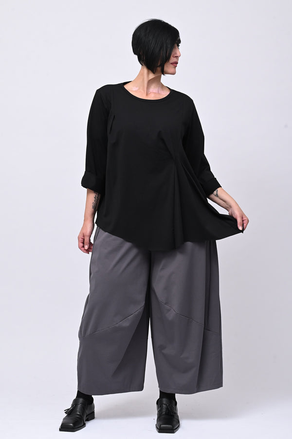 Maglia arriccio punta - Nero