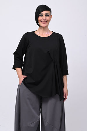 Maglia arriccio punta - Nero
