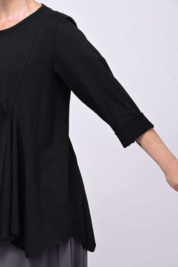 Maglia arriccio punta - Nero