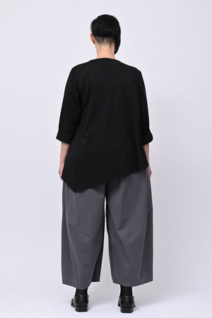 Maglia arriccio punta - Nero